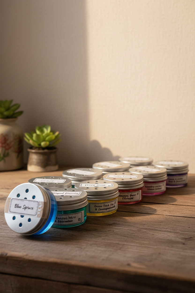 Gel Air Fresheners Row Portrait