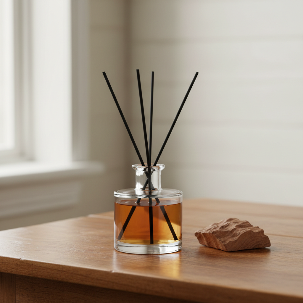 Saffron Cedarwood Room Diffuser - Black Reeds